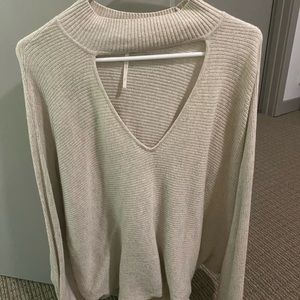 V cut out sweater. Free people